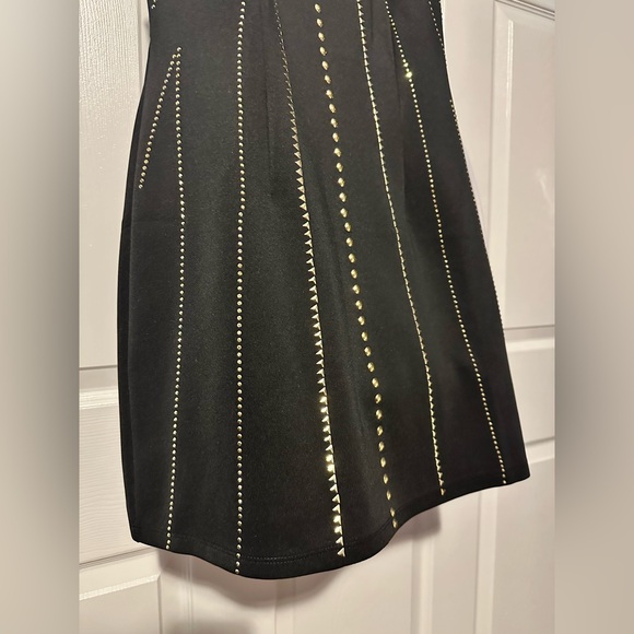 New nwt gold studded Black Dress small - Picture 3 of 4